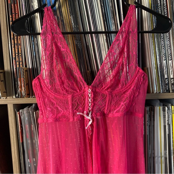 Hot Pink F21 Lingerie Lace Cami Top - Picture 4 of 4